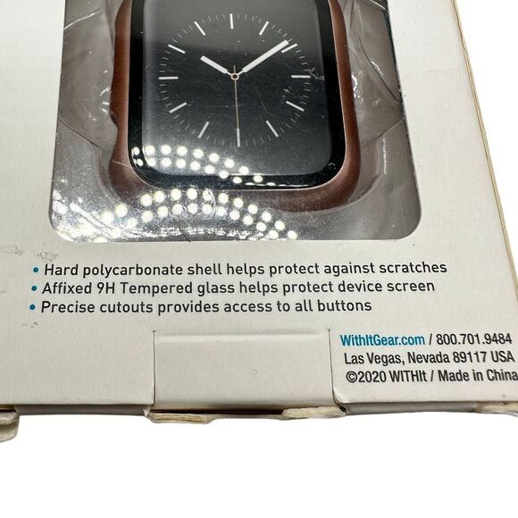 Withit Protective Bumper w/Glass Cover Protection For 40MM Apple Watch Gold - Picture 2 of 3